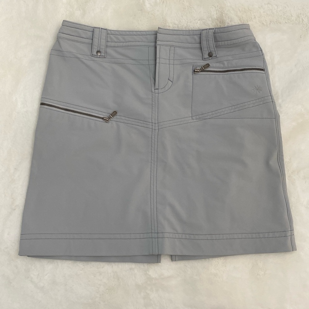 Athleta Light Gray Mini Skirt